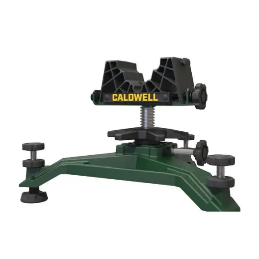 Robustní přední střelecká opora s masivní litinovou základnou pro maximální stabilitu. Přesné výškové i stranové nastavení, ocelové hroty s gumovými podložkami a přední vak DeadShot Air pro různé typy pažeb.