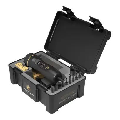 Kit per il montaggio preciso delle ottiche sulle armi. Include chiave dinamometrica F.A.T. Wrench® (10–65 in-lbs), sistema di livellamento del reticolo e set di punte per viti di montaggio. Custodia rigida impilabile.