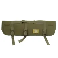 Protective case for optics with barrel cover - green