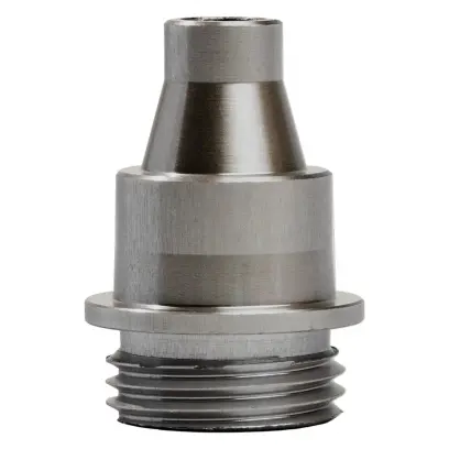 Adapter verbindet den RCBS MatchMaster Powder Funnel (#98821) mit dem RCBS Powder Die Funnel Adapter (#98913) zur Verwendung mit RCBS oder Dillon Pulverdies.