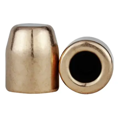 Poměděné střely Berry’s ráže .45 ACP, diametr .452, váha 200 grs (13g). Typ střely: Hollow Base Flat Point. Balení 500 ks.