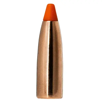 Střela NORMA ráže 5,7mm cal (.224), hmotnost 55grs (3,6 g). Typ střely: Tipstrike Varmint.
