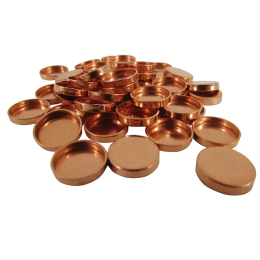 Gas Check do pocisków ołowianych, 32 cal / 8mm - Lyman Lyman Gas Checks - metalowe krążki używane w celu ochrony ołowianego pocisku przed gorącymi gazami prochowymi.