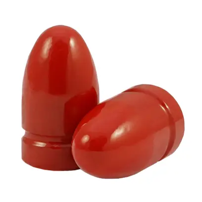 Olověné střely ARES ráže 9mm, diametr .356, hmotnost 135grs. Tvar střely RN BB. EPRX - spodek střely není lakovaný.