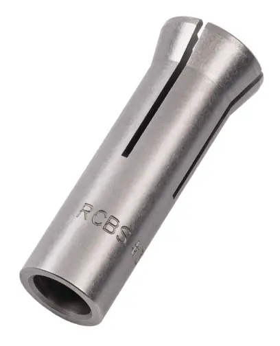La pince de serrage RCBS Case Trimmer Collet size 1 fonctionne comme une pince de serrage sur un tour. Elle sécurise les douilles pour les couper à la longueur voulue.