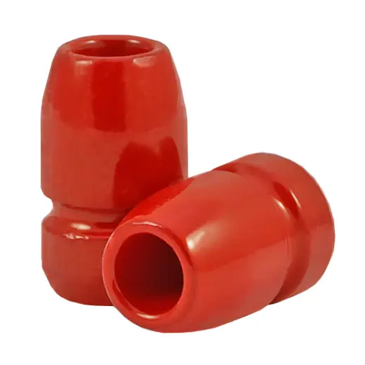 Polymer coated lead bullets caliber 9mm, dia .356, weight 131grs. Bullet shape HP BB. EPRX coating - lead cast colour bullets with unpainted base.