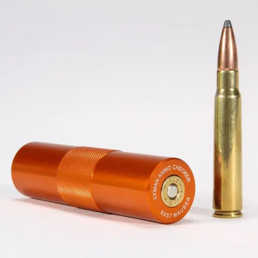 Ammo Checkers Single Caliber - 8x57 Mauser Les vérificateurs de munitions sont des jauges qui permettent à un rechargeur de confirmer rapidement que ses munitions entreront dans la chambre.
