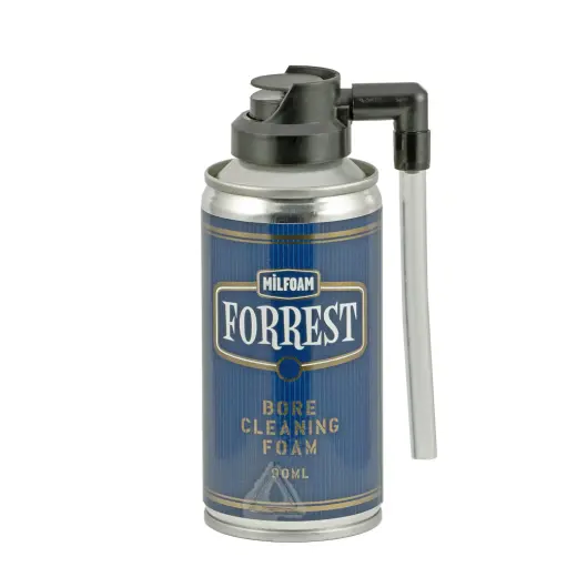 Milfoam Forrest Bore Cleaning Foam 90ml Barrel Cleaner - foam in spray with applicator. Made in UK, company Milfoam.