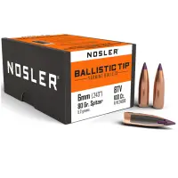 Střely Nosler Ballistic Tip Varmint 6mm, dia .243, 80grs