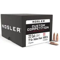Střely Nosler Custom Competition .22 cal, dia .224, 77grs - MAXIpack 1000ks