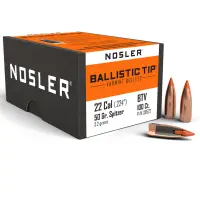 Bullets Nosler Ballistic Tip Varmint .22 cal, dia .224, 50grs