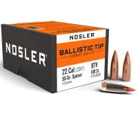 Bullets Nosler Ballistic Tip Varmint .22 cal, dia .224, 55grs