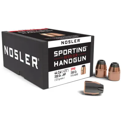 Bullet Nosler Sporting Handgun .44 cal, dia .429, 200grs (12,9g). SKU: 44846