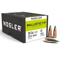 Bullets Nosler Ballistic Tip Hunting .30 cal, dia .308, 125grs