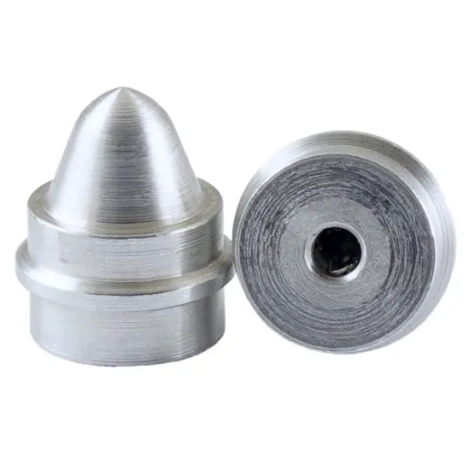 Spare Core Pin for Lee Mold 575-470-M Part BM1198, Core Pin 575-470. The part is located under the casting hole and creates a cavity in cast bullets, typical for minié bullets.