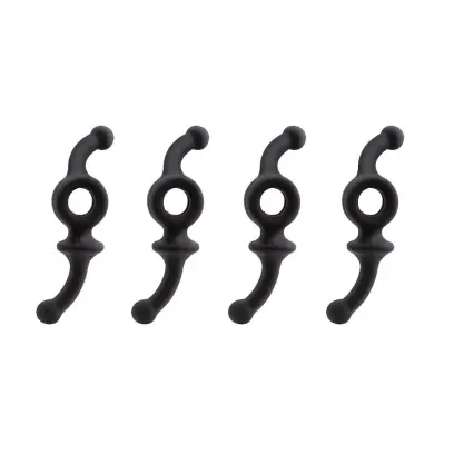 Silenzatori per corde a doppio braccio per una riduzione efficace di rumore e vibrazioni. Installazione facile senza pressa per archi, design leggero e durevole. Adatti per archi da caccia e da tiro. Confezione da 4.