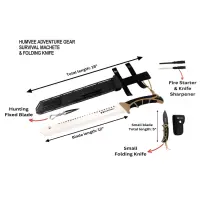 Zestaw maczety i noża składnego Adventure Gear