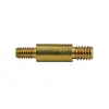 Brass adapter for cleaning rod - 8-32 --> Parker medium